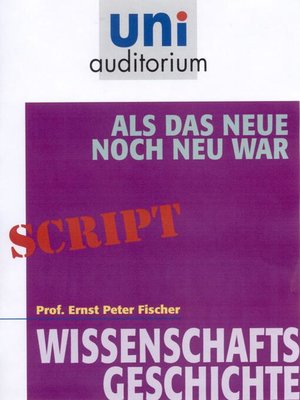 cover image of Als das Neue noch neu war
